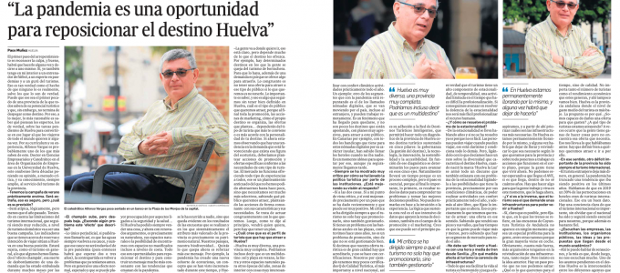 Alfonso Vargas: “La pandemia es una oportunidad para reposicionar el destino Huelva”